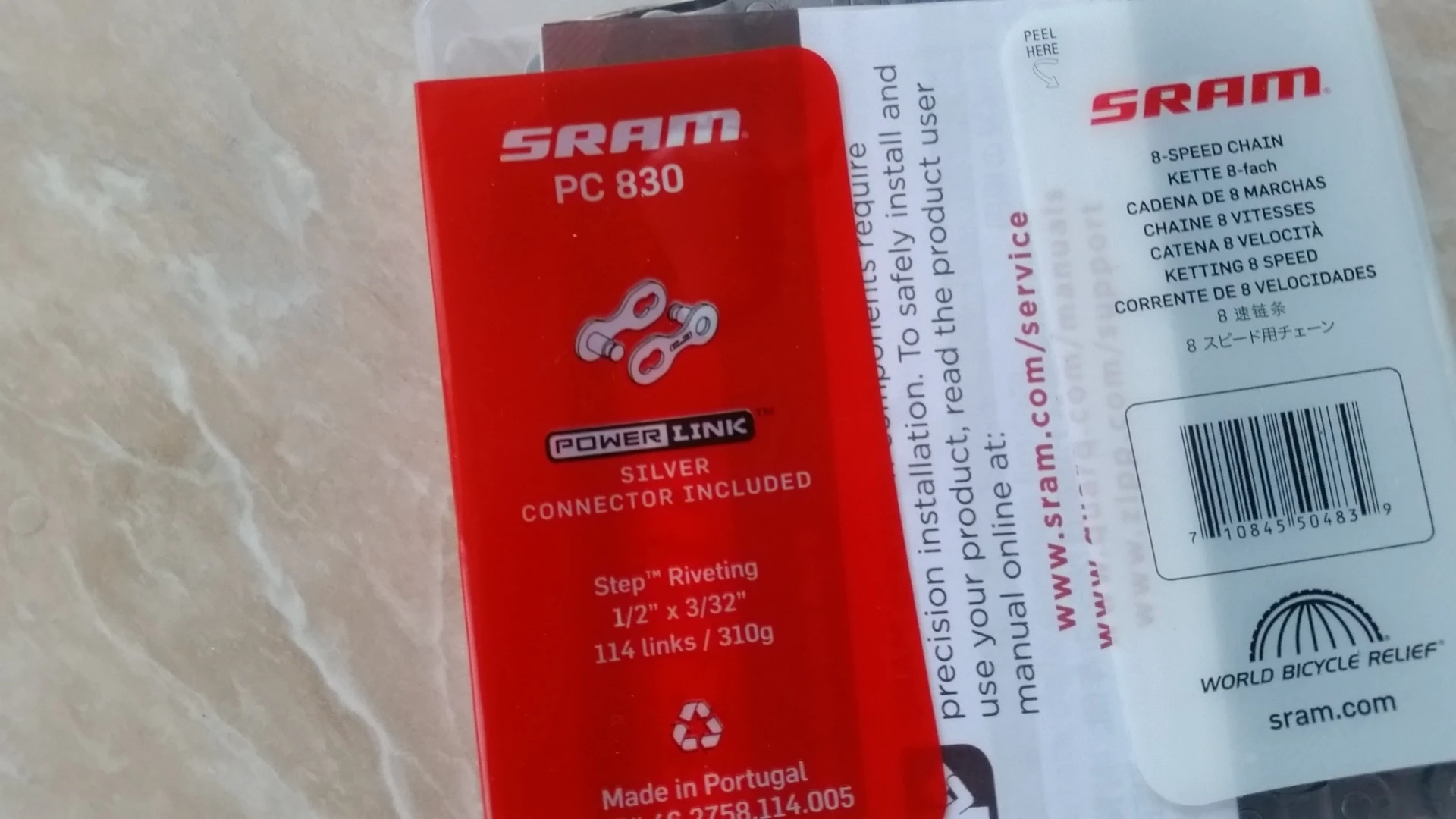 4. Sram PC830 + connector link 8 viteza