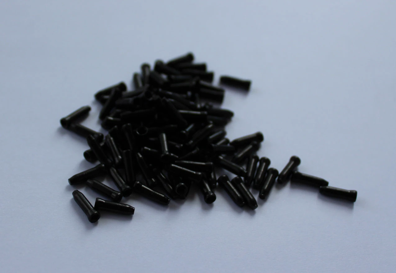 3. Capat cablu/bowden aluminiu Negru Eloxat - 20buc.