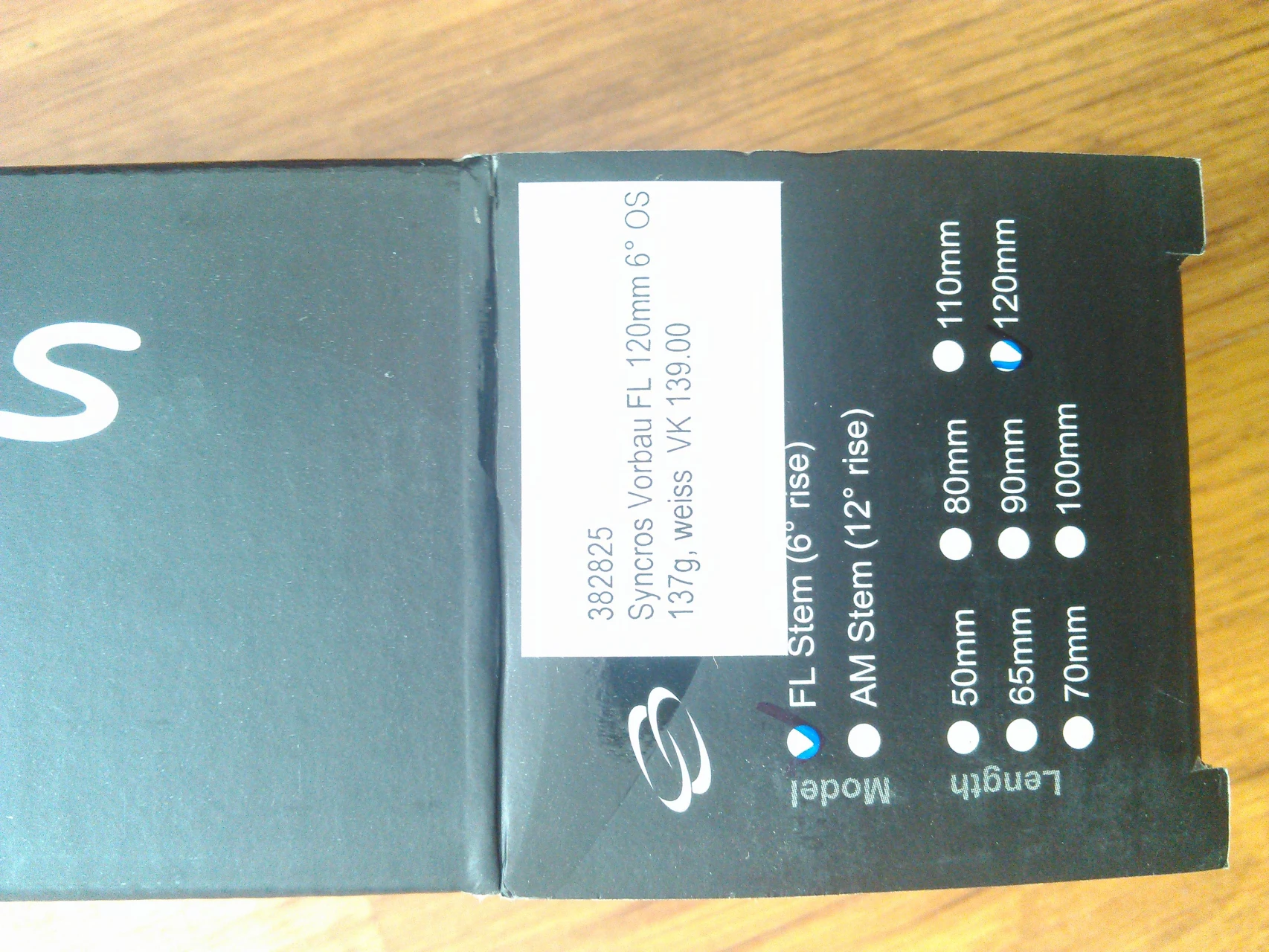 1. Pipa Syncros FL 120mm