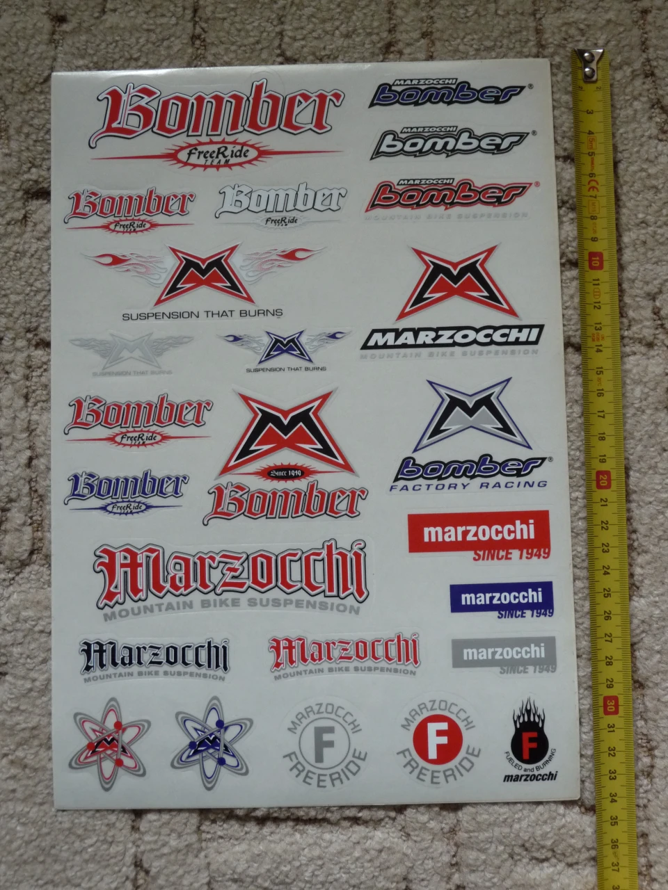 1. Sticker-e Marzocchi ( coala , 25 bucati / coala )