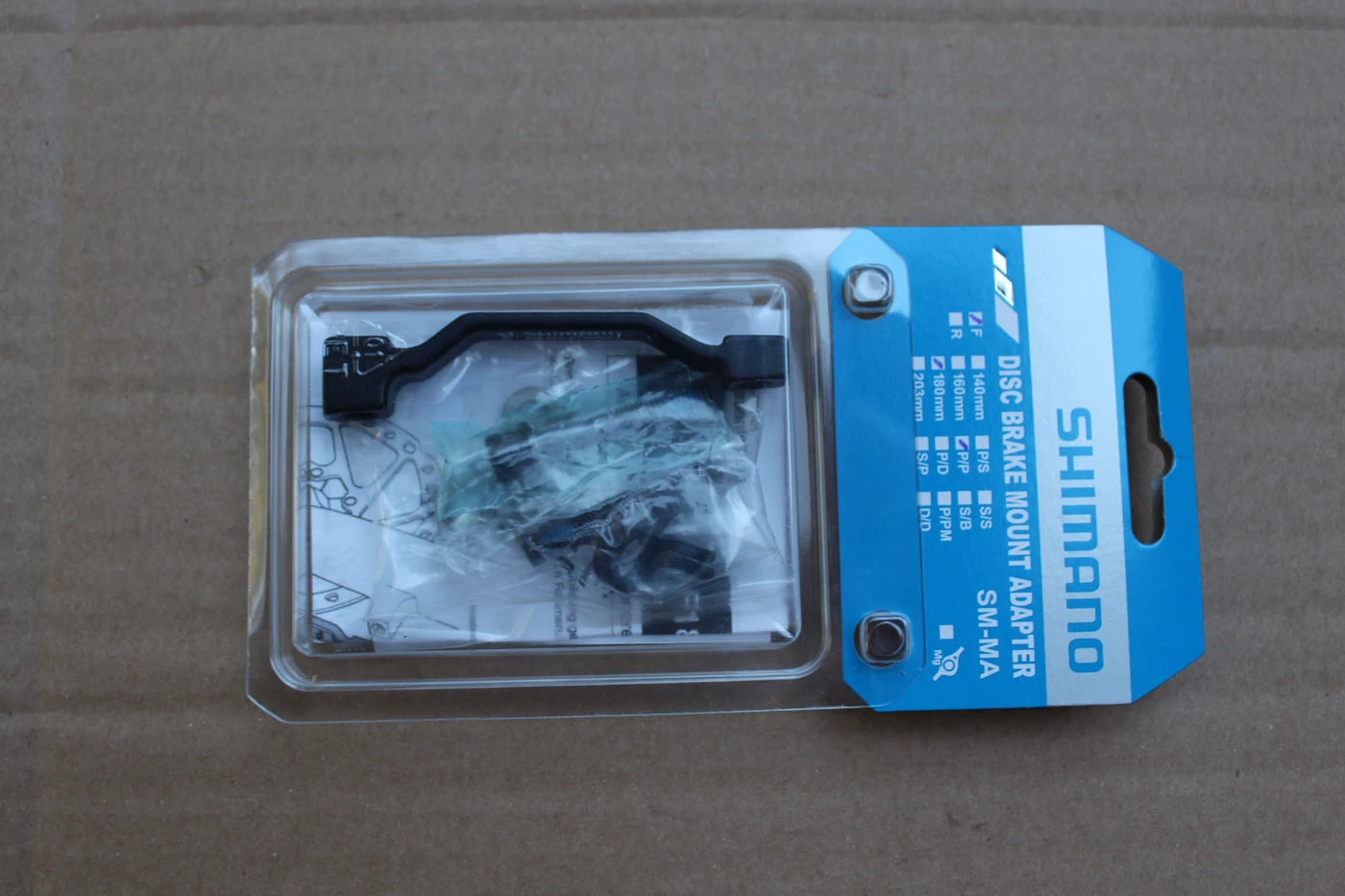 2. PostMount Shimano 180mm adaptor fata + suruburi