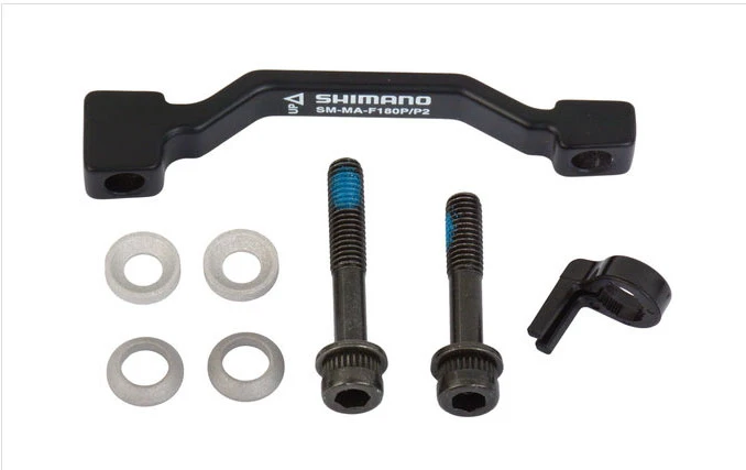 1. PostMount Shimano 180mm adaptor fata + suruburi