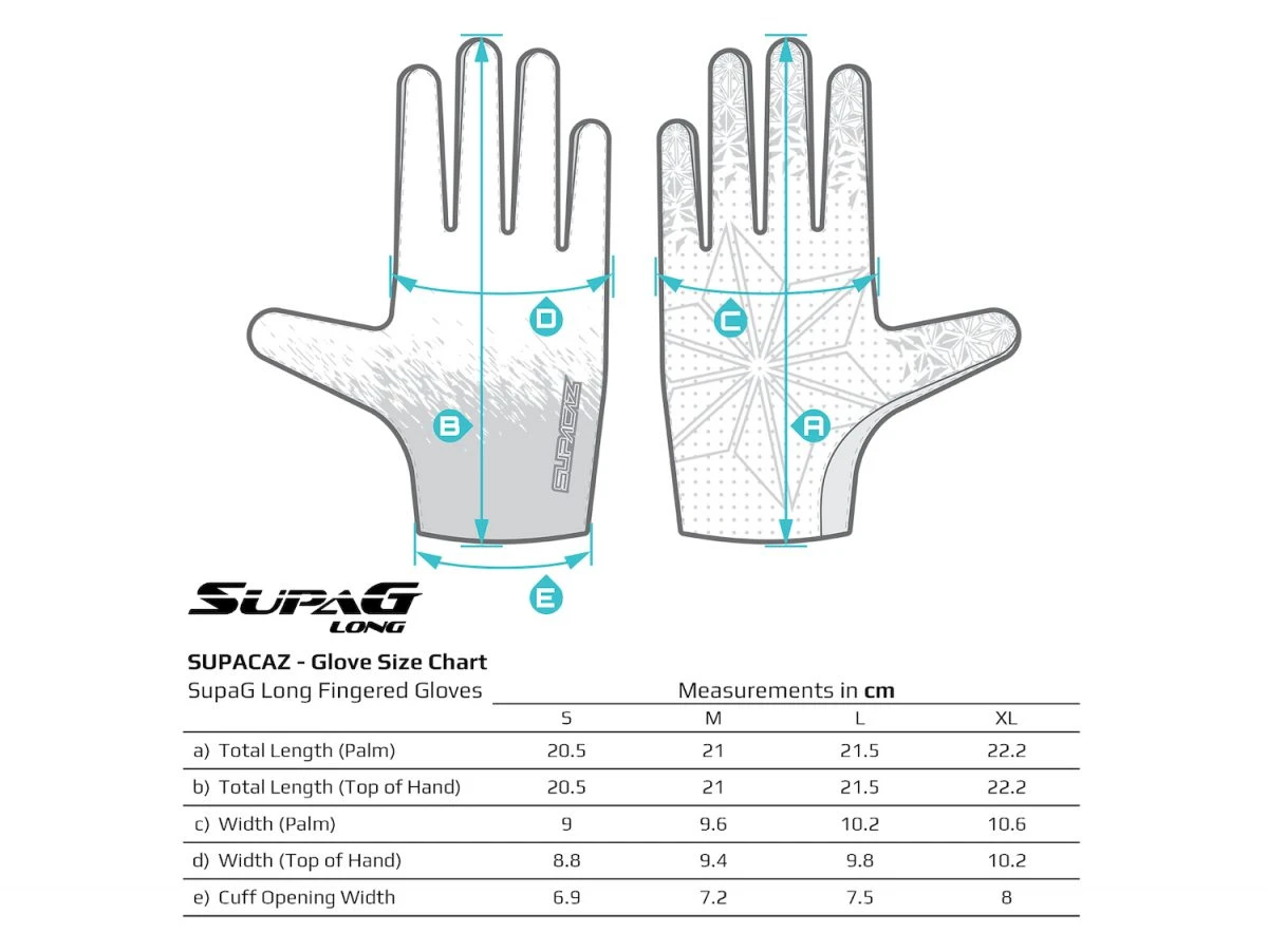 1. Manusi SUPACAZ SupaG Long Gloves
