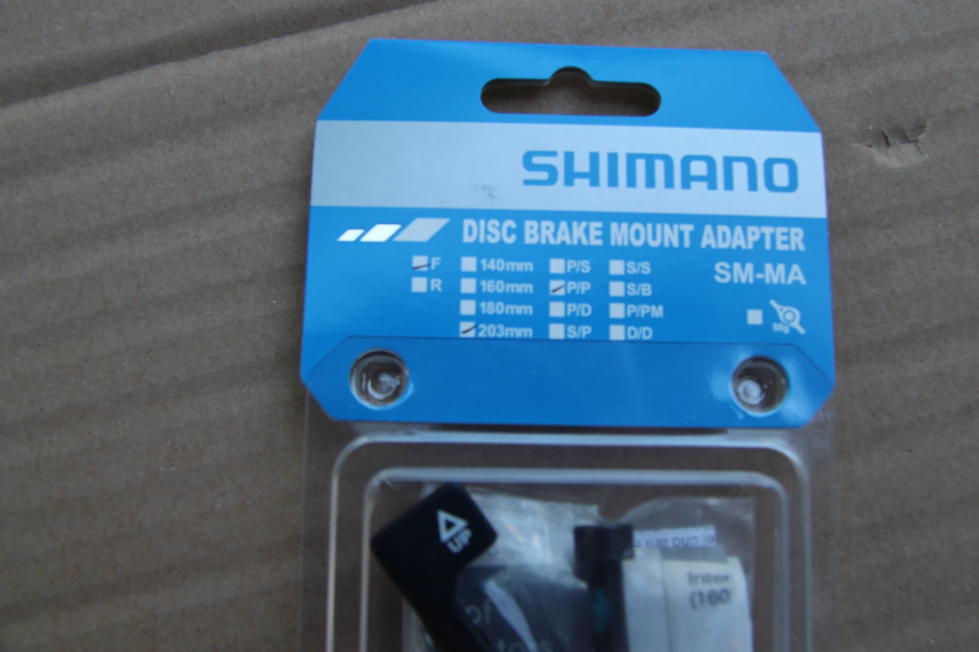 3. Adaptor Shimano fata 203mm PostMount P/P CNC + suruburi