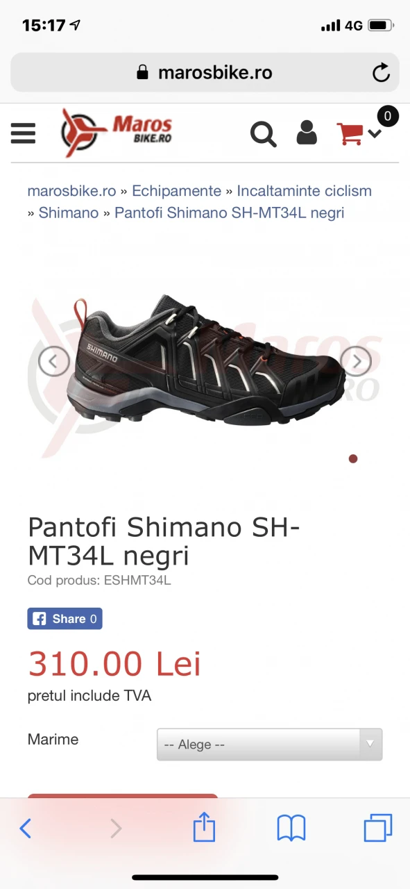1. Pantofi shimano MT34 mărimea 42