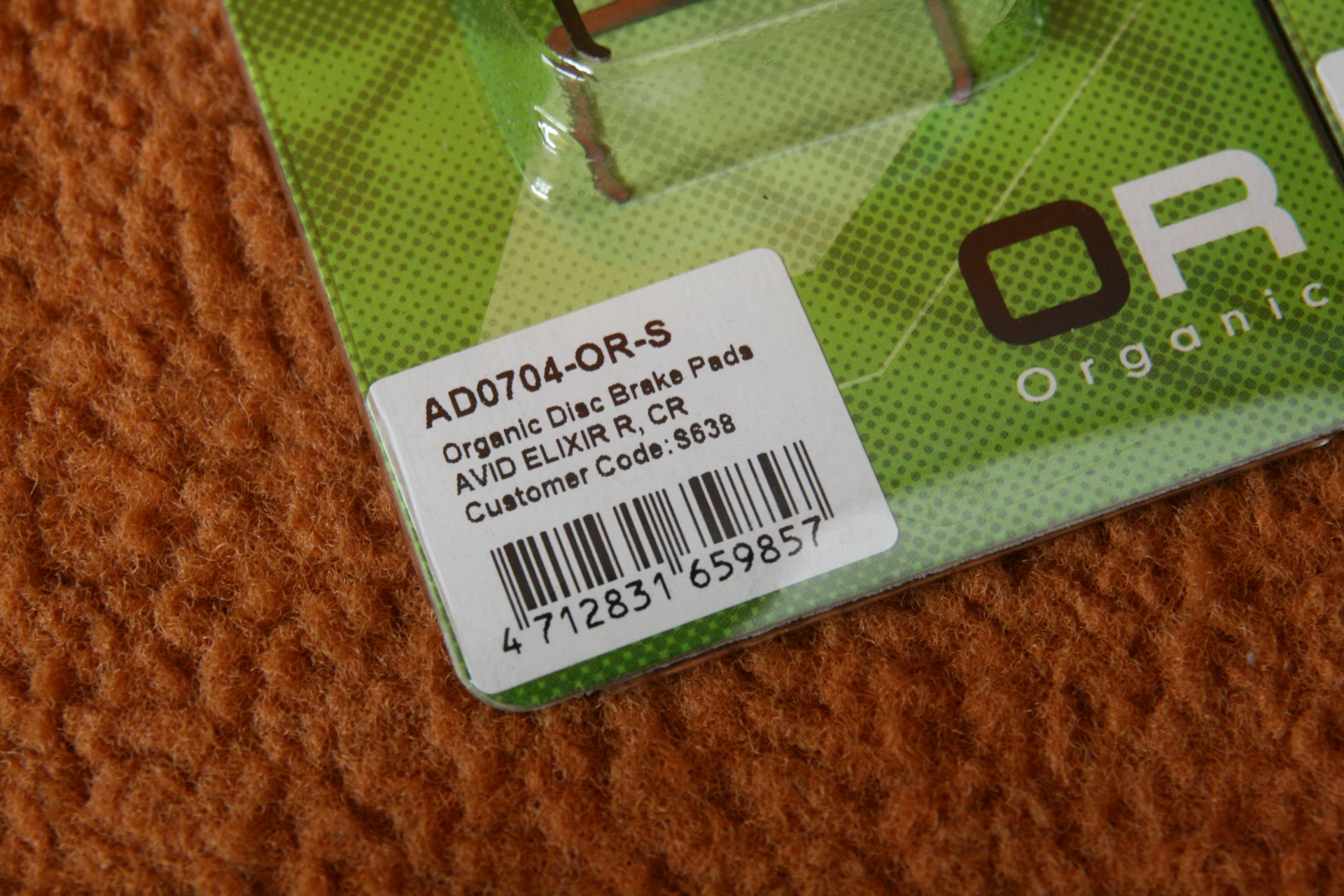 1. Set placute frane disc Ashima Organice - Sram / Avid
