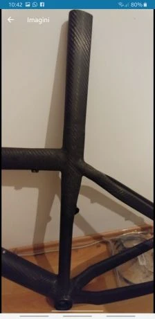 2. Cadru mtb carbon 1.3kg (tapered) L (21 inch) roti de 27.5