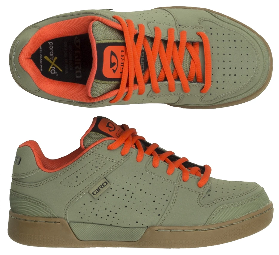1. NOU! Pantofi GIRO Jacket Army/Glowing Red/Gum