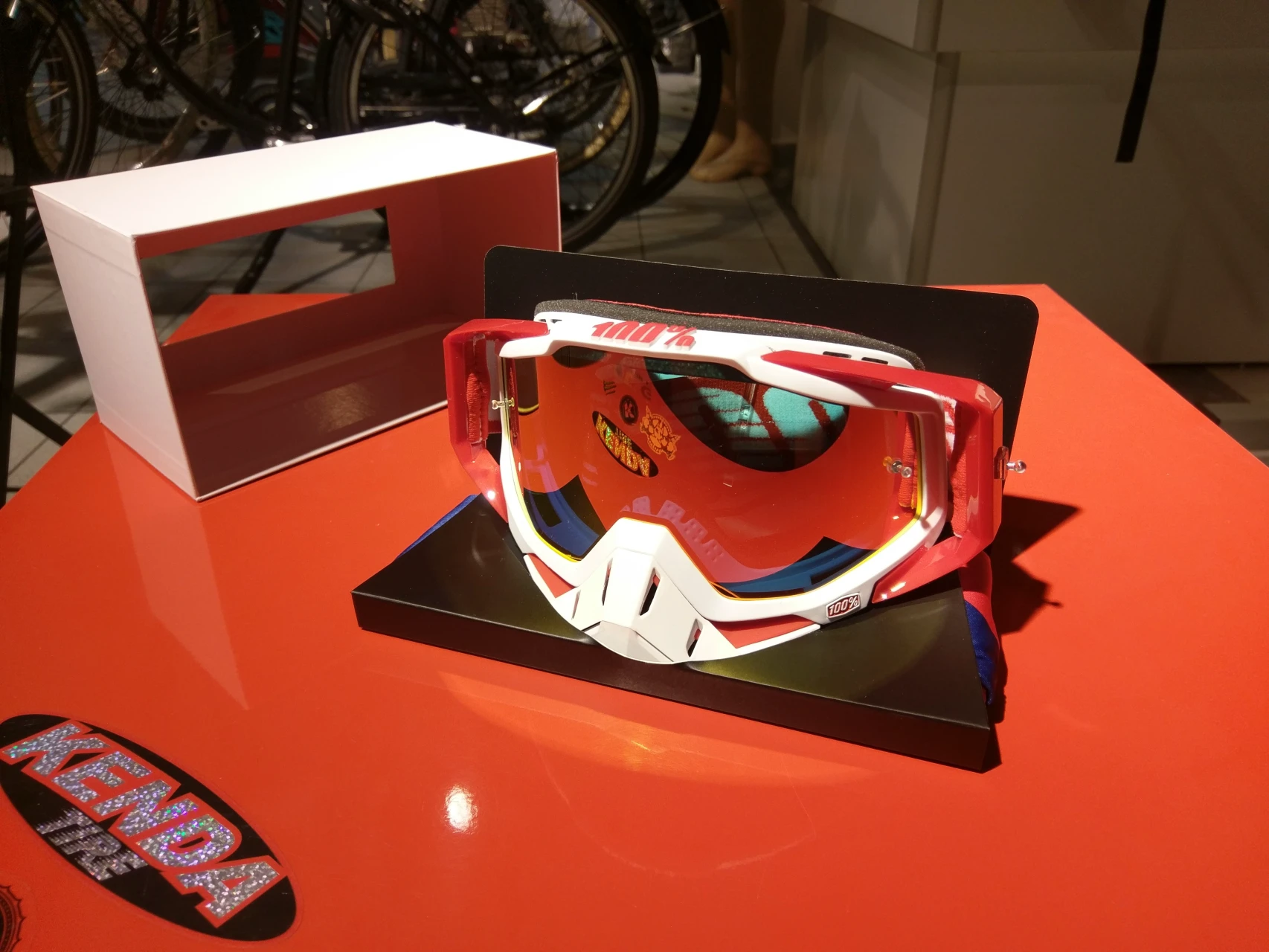 2. Ochelari 100% Racecraft Bilal Mirror Red Lens