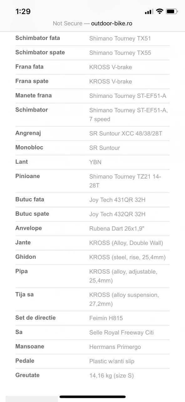 8. Bicicleta Kross Silk dama