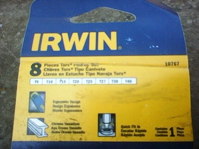 1. Vand set Torx pliabil Irwin nou.