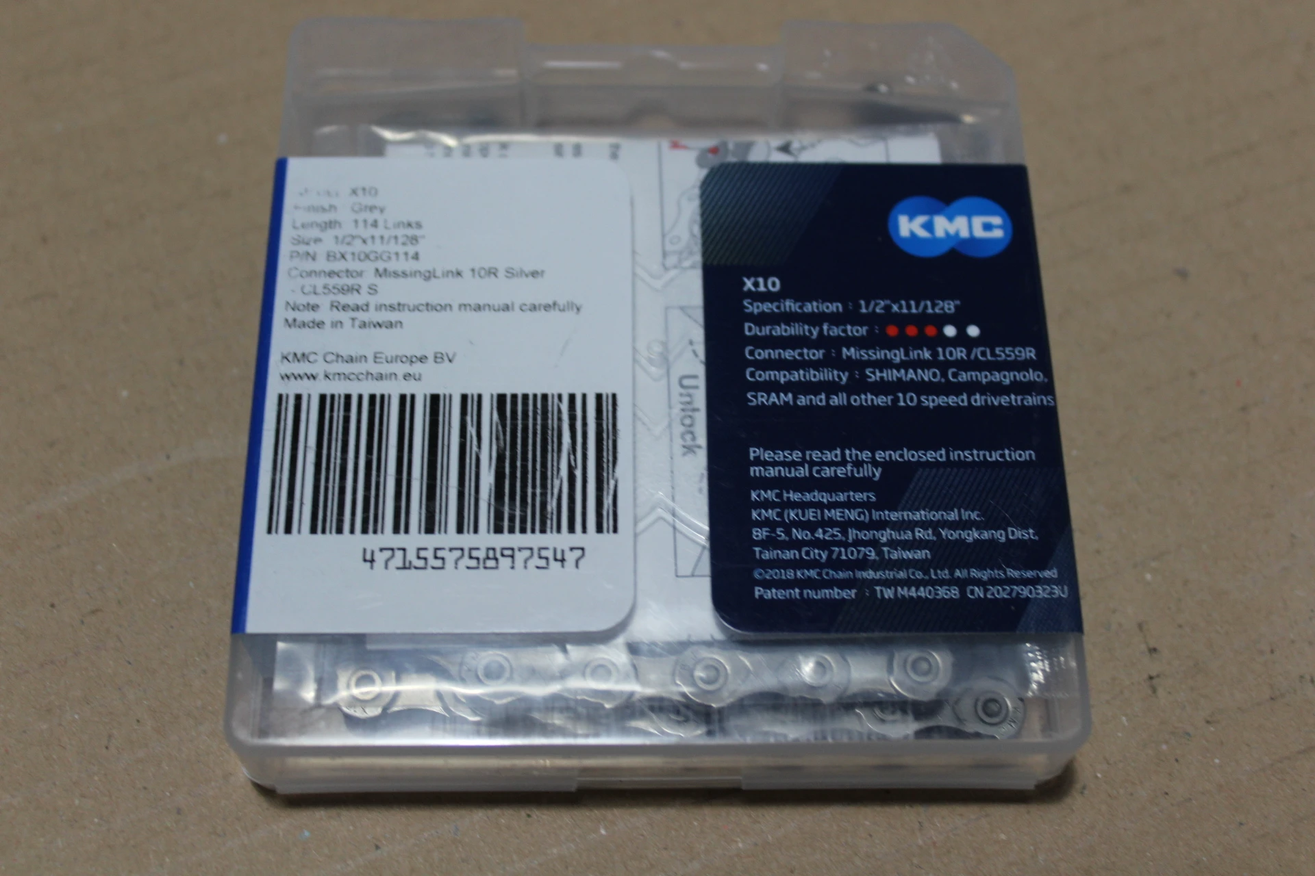 4. KMC X10 lant 10 vit. + quick link