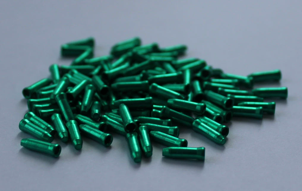 1. Capat cablu/bowden aluminiu Eloxat 20buc. - Verde