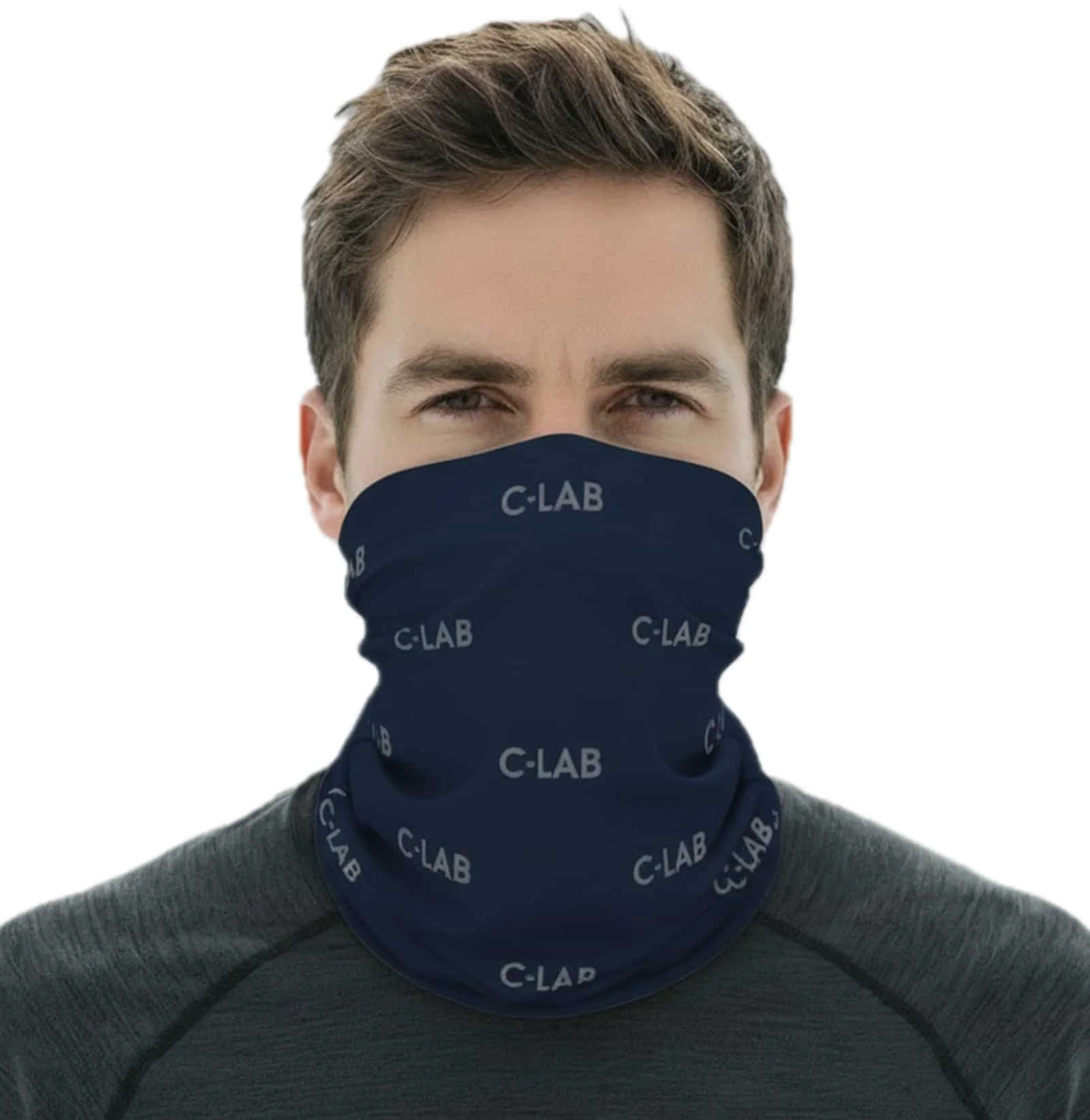 1. Navy Blue Unisex Lightweight Neck Warmer
