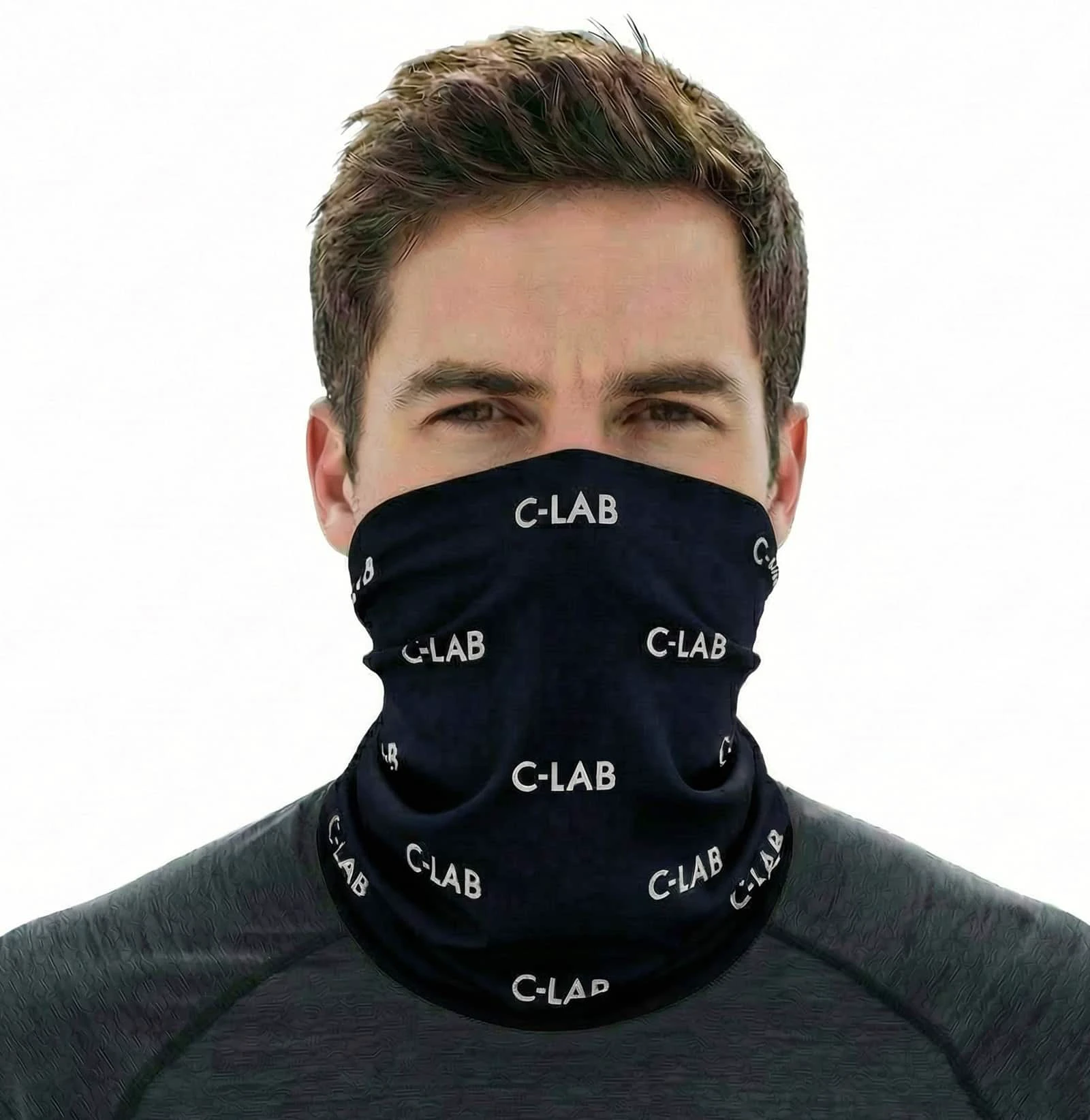 1. Black Unisex Lightweight Neck Warmer