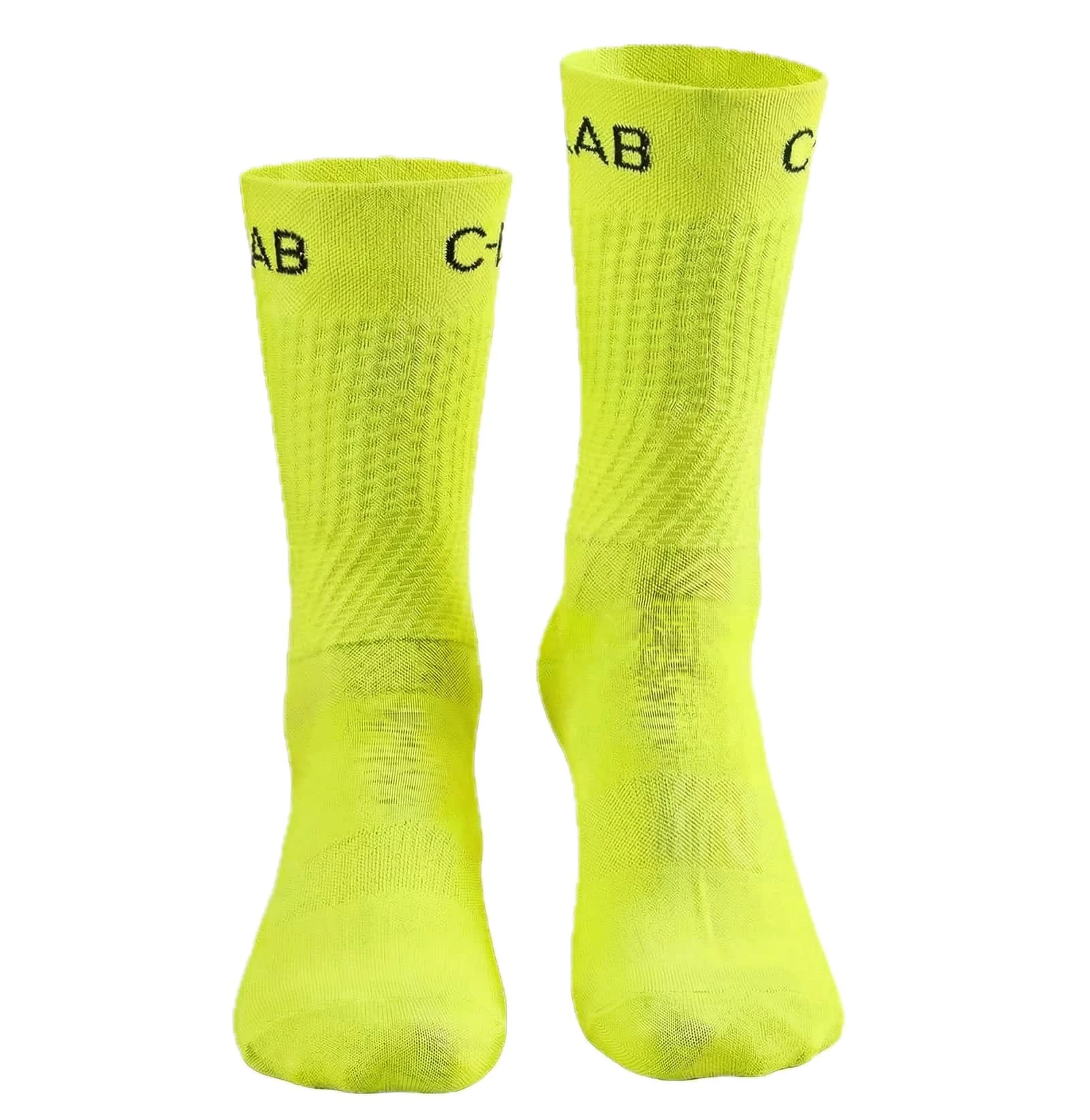 1. Calze da Ciclismo/Running Traspiranti - Giallo Fluo - XXL - 48/51