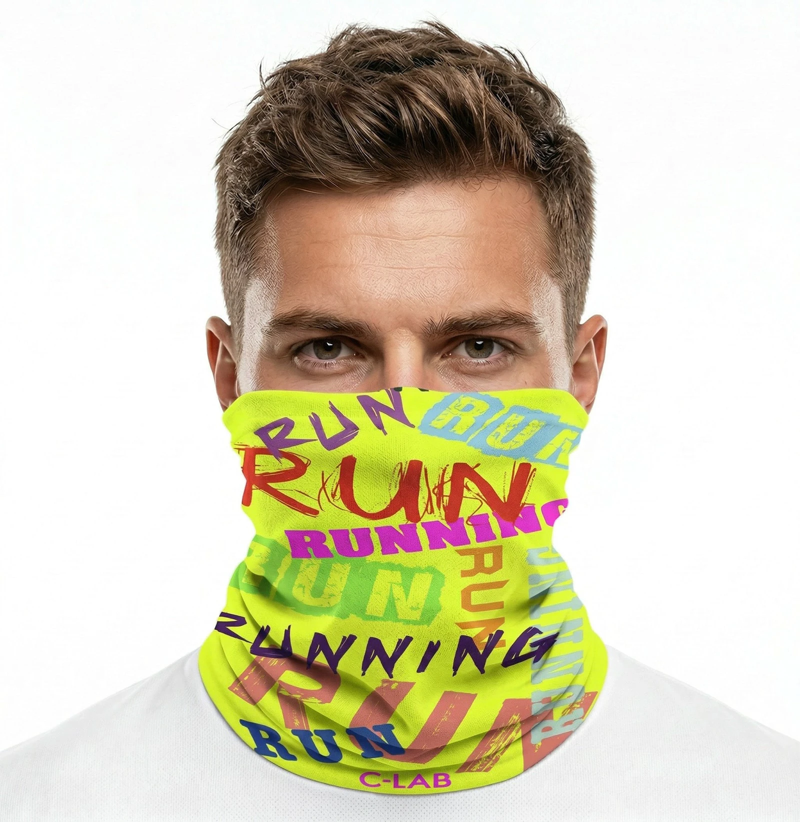 1. Tour de Cou Léger Running Jaune Fluo