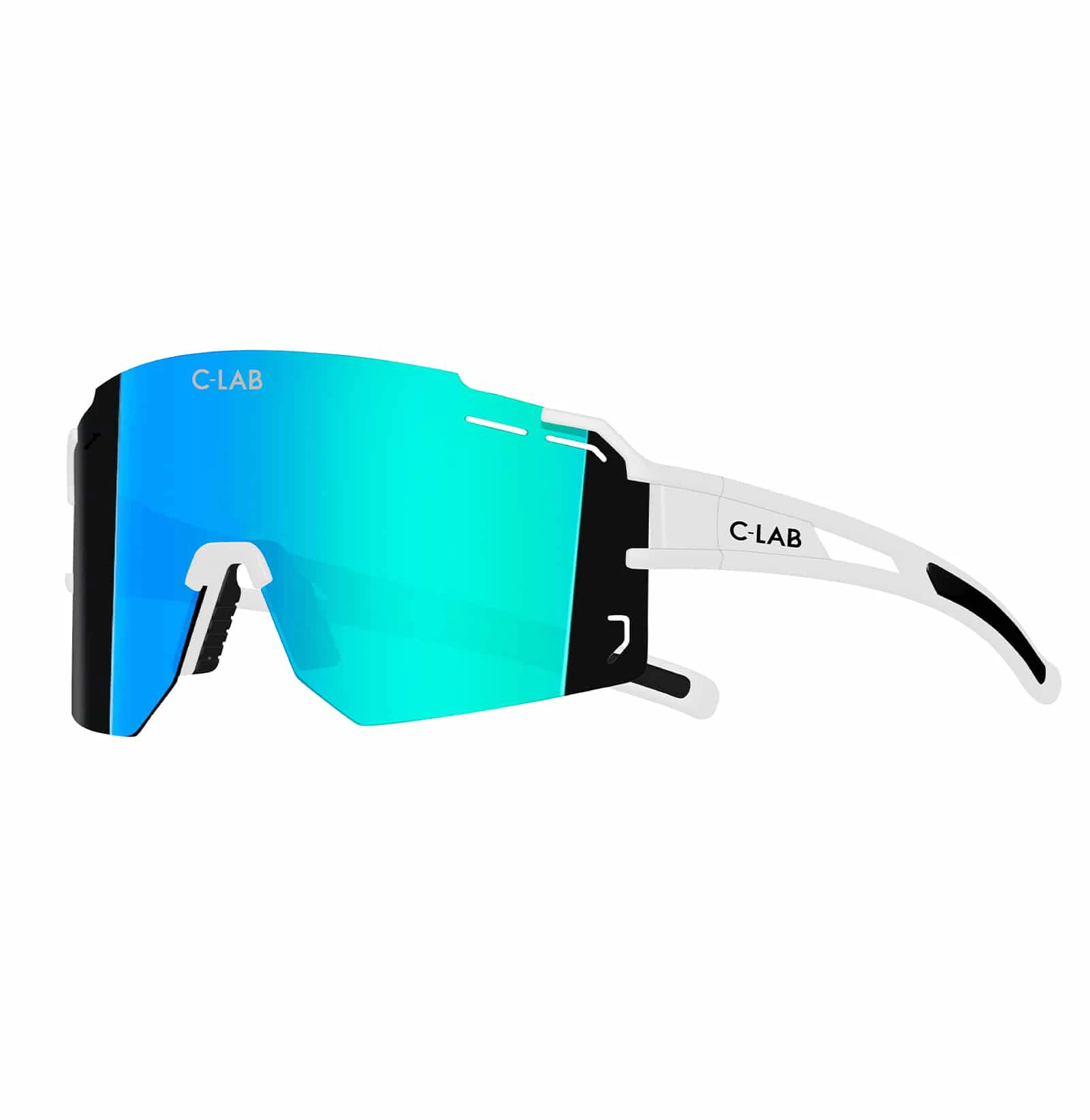 1. Ochelari de Ciclism VELYON Alb/Albastru