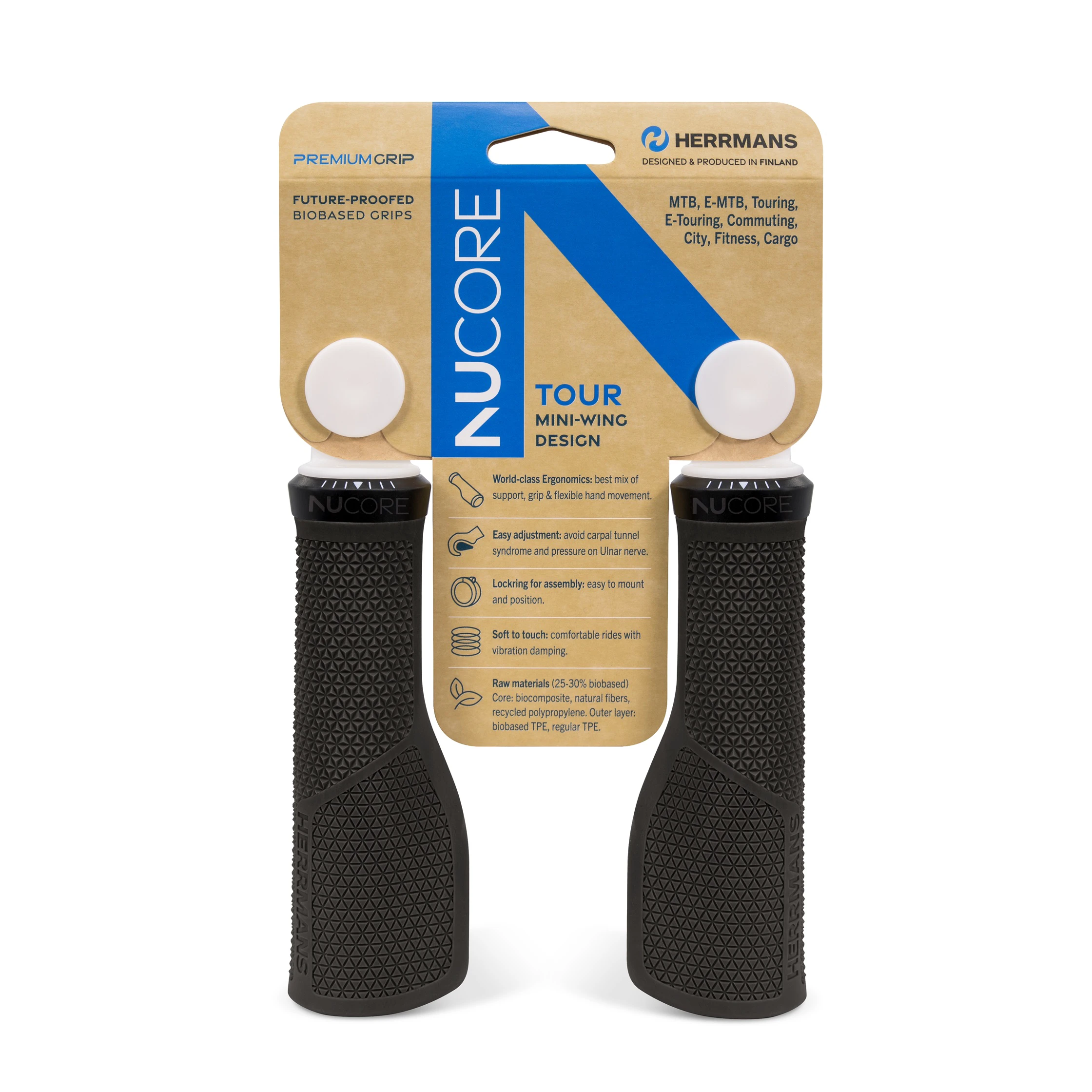1. Herrmans Finland Nucore Tour Peak Lock-on negru