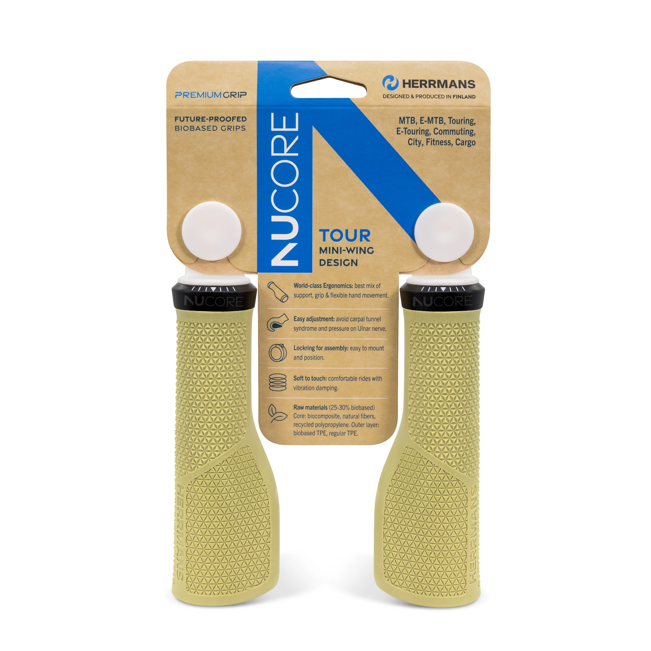 1. Herrmans Finland Nucore Tour Peak Lock-on olive