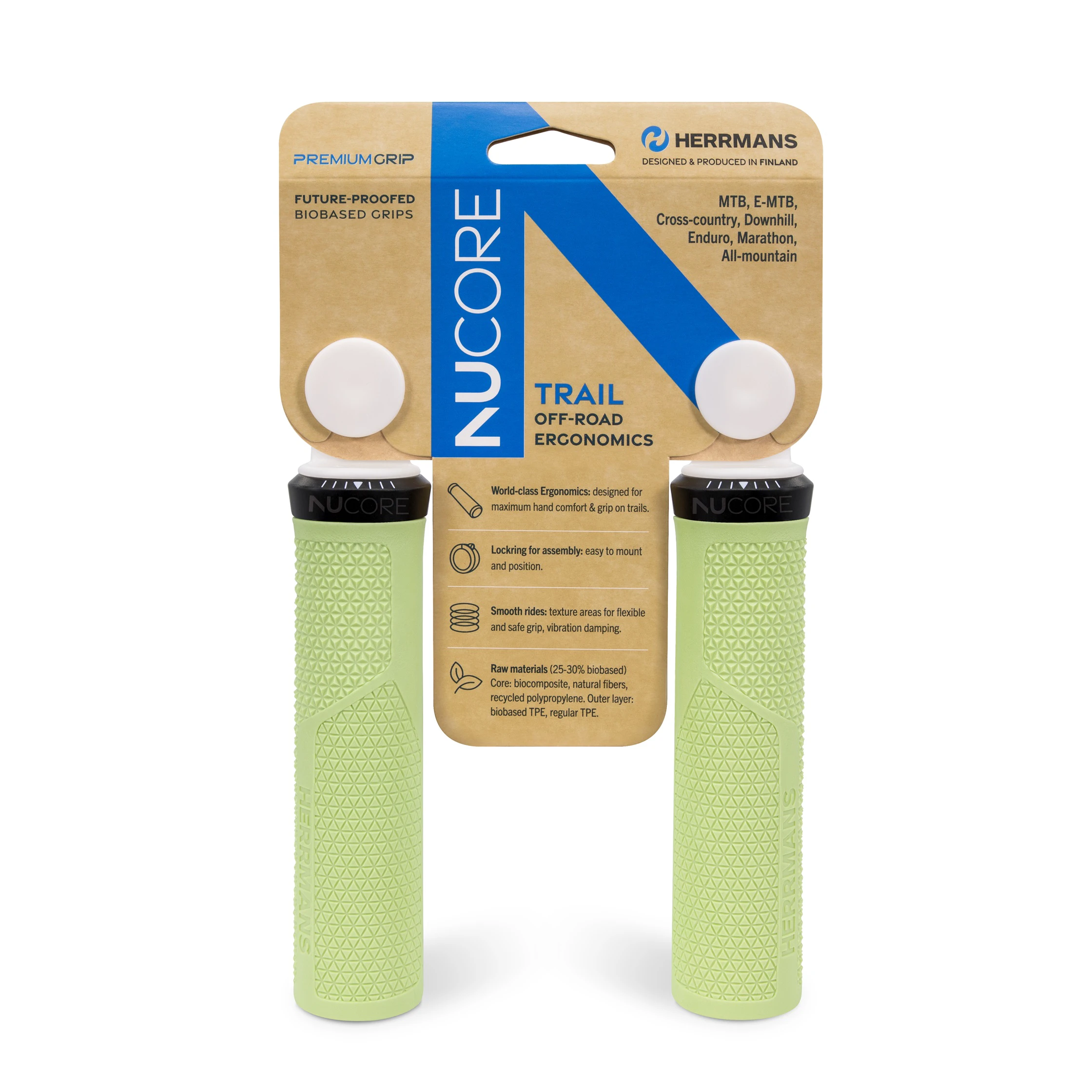 1. Herrmans Finland Nucore Trail Peak Lock-on, vernil