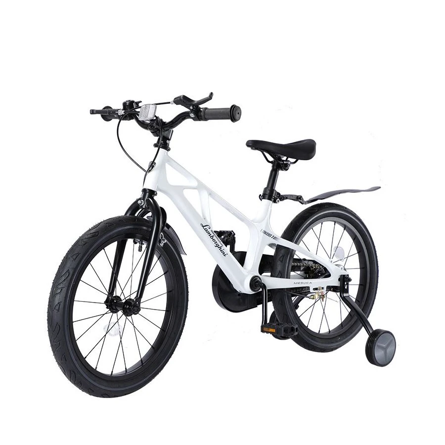 1. Bicicleta pentru copii Lamborghini 14 inch, cadru magneziu, alba