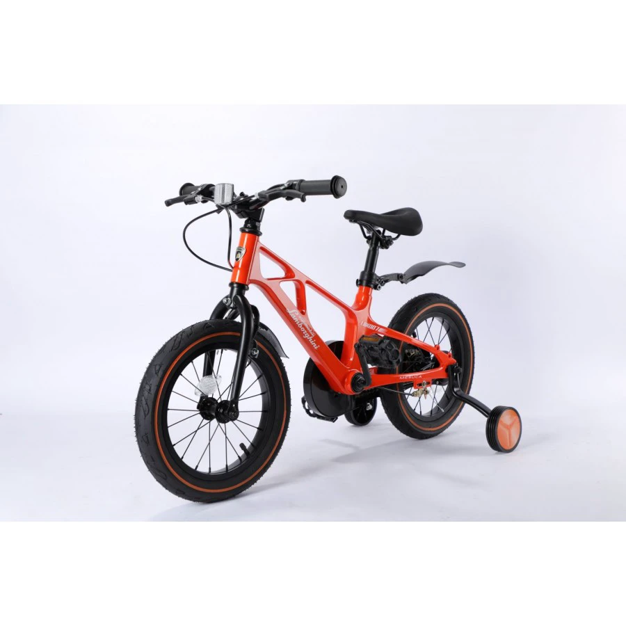 1. Bicicleta pentru copii Lamborghini 14 inch, cadru magneziu, portocalie