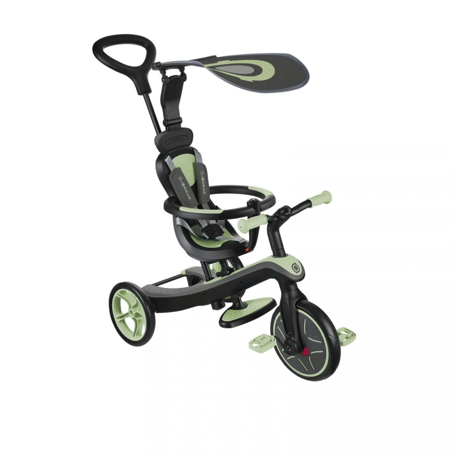 1. Tricicleta Globber Explorer 4 in 1 verde pal