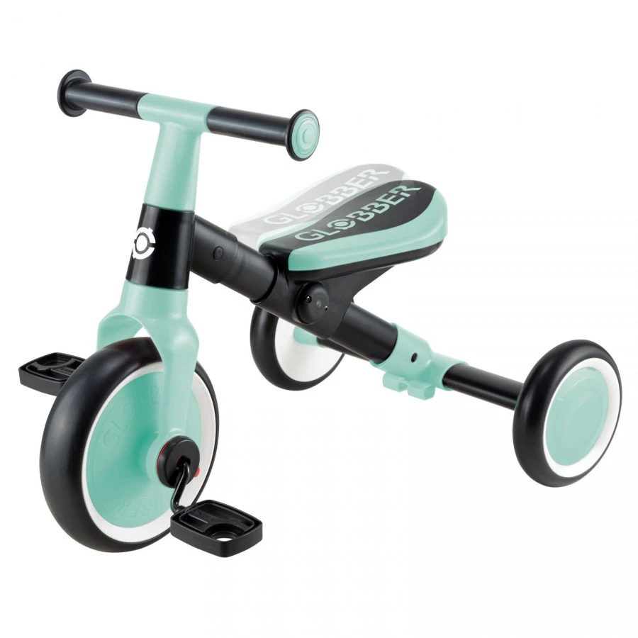 1. Tricicleta Globber 2 in 1 culoare verde pal