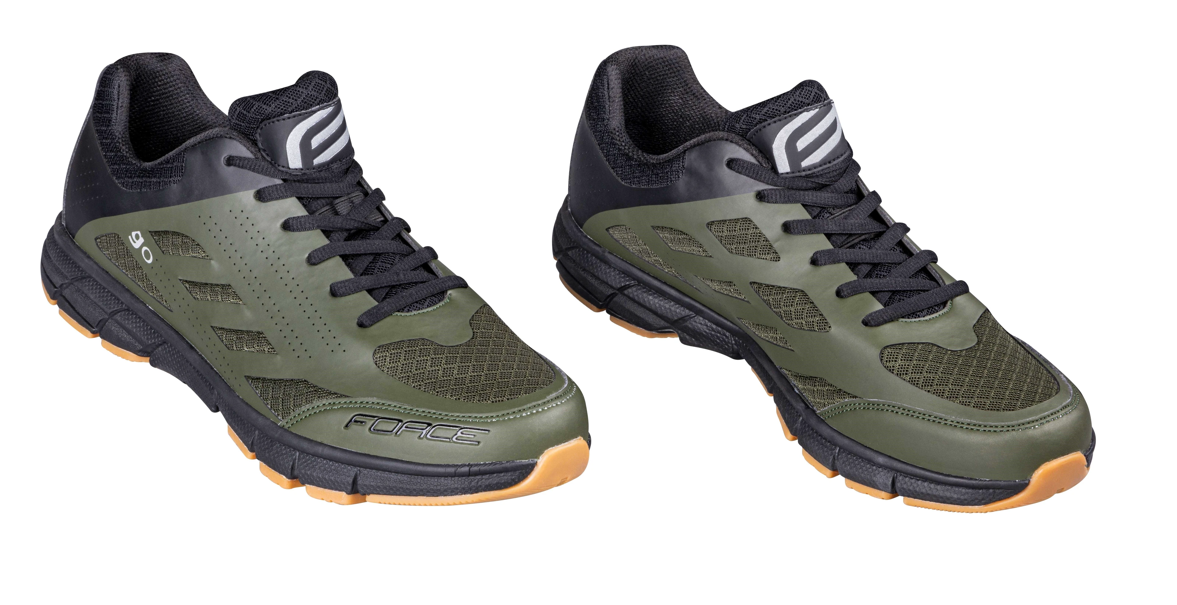 3. Pantofi ciclism Force Go, Army 45 Kaki, 45