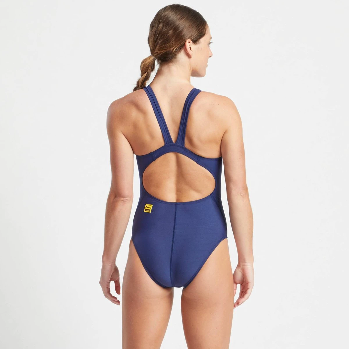 Costum FINIS Bladeback bleumarin, văzut din spate