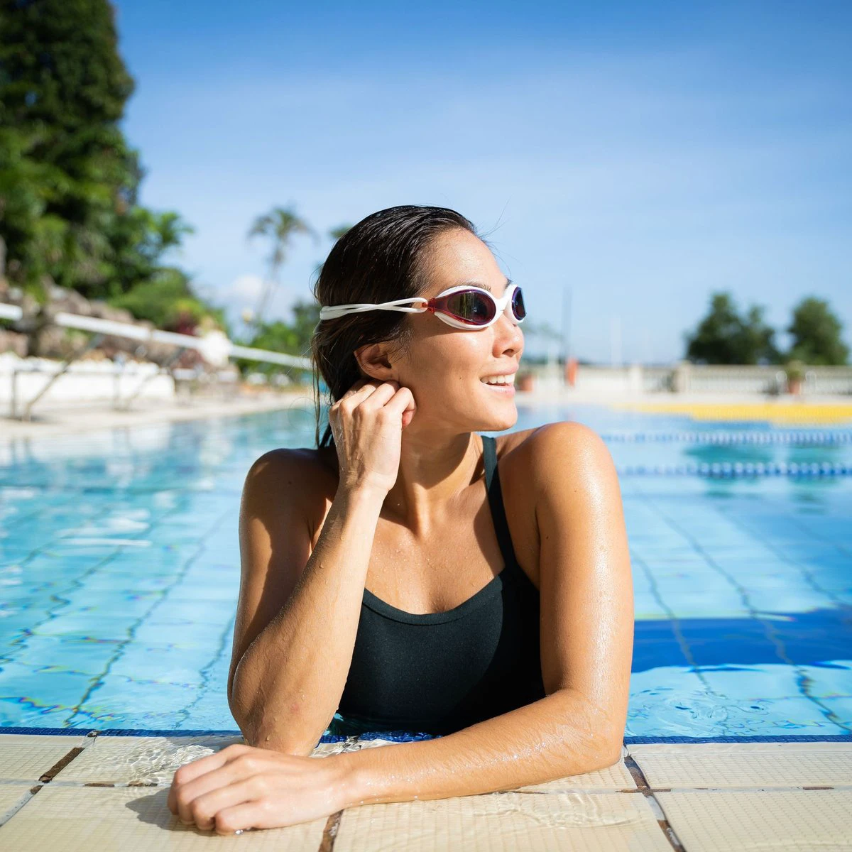 Înotătoare cu ochelari FINIS Circuit 2 pe frunte
