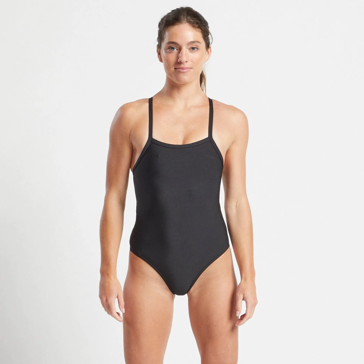 Înotătoare în costum FINIS Skinback Solid, văzută din față