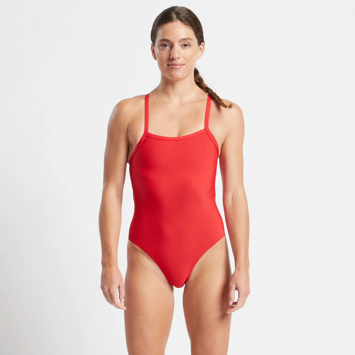 Înotătoare în costum FINIS Skinback Solid, văzută din față