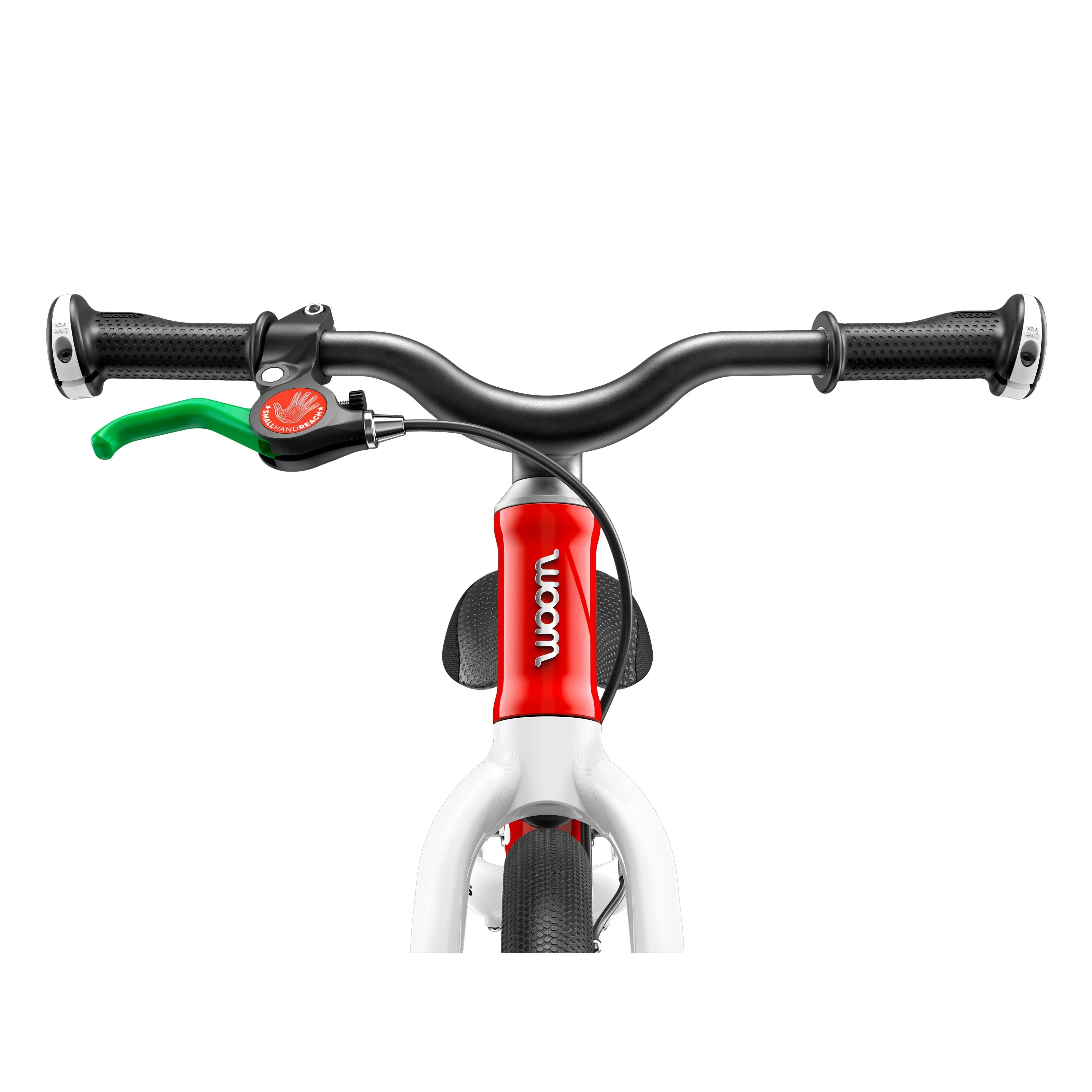8. Bicicleta copii Woom 1 cu roti 12" mov intens alb
