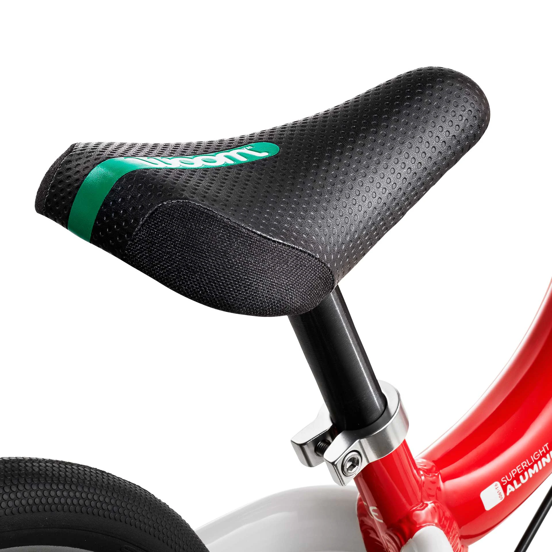 6. Bicicleta copii Woom 1 cu roti 12" mov intens alb