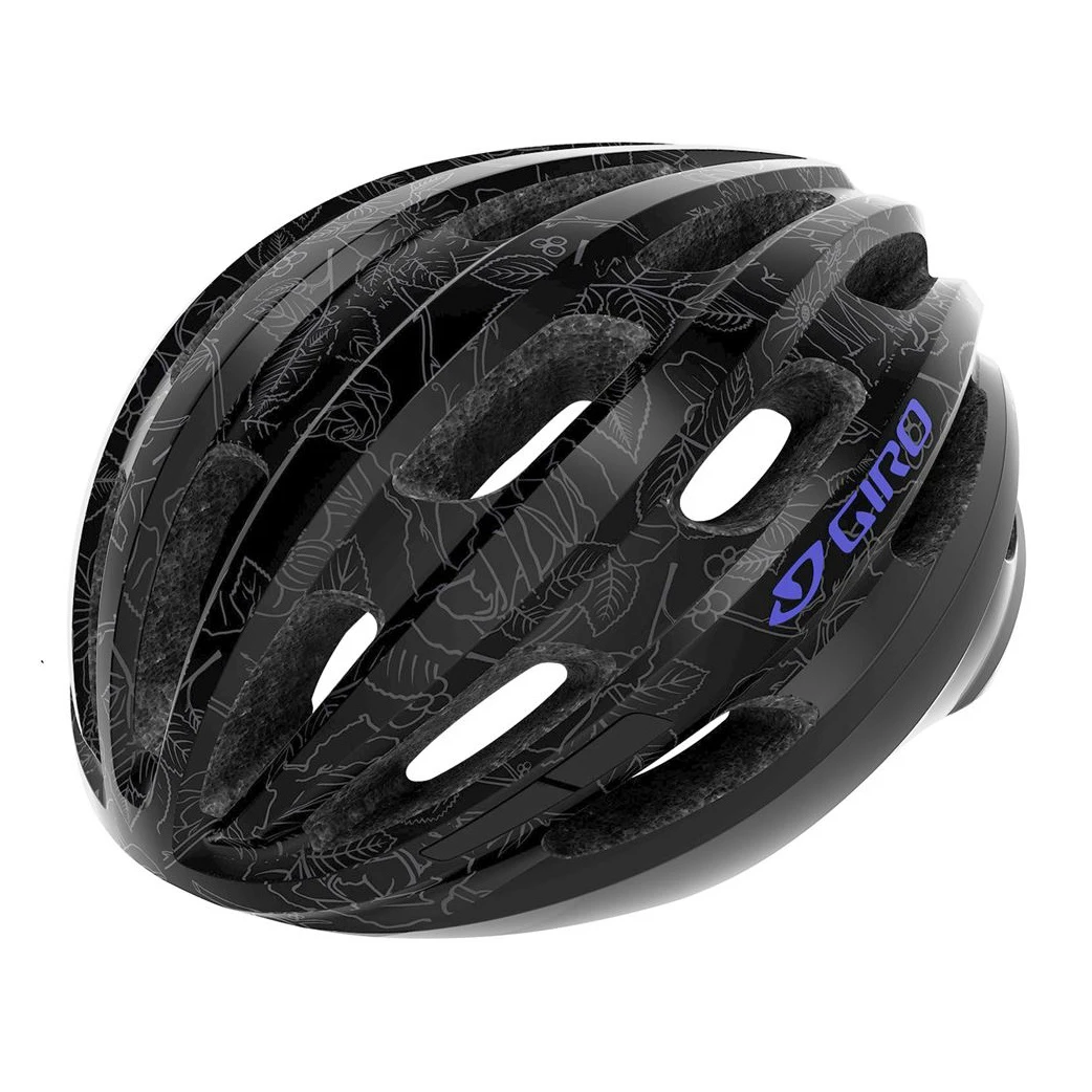 1. Giro - casca bicicleta Isode - Negru Floral albastru