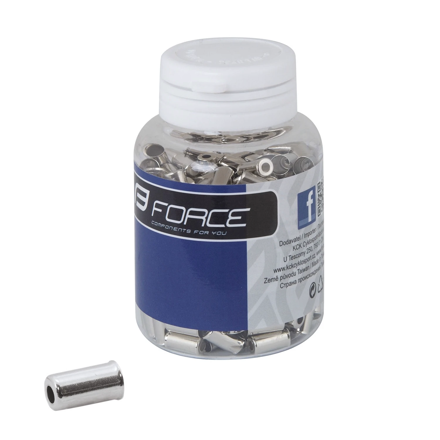 1. Force - Capete camasa frana 5 mm, otel - argintiu