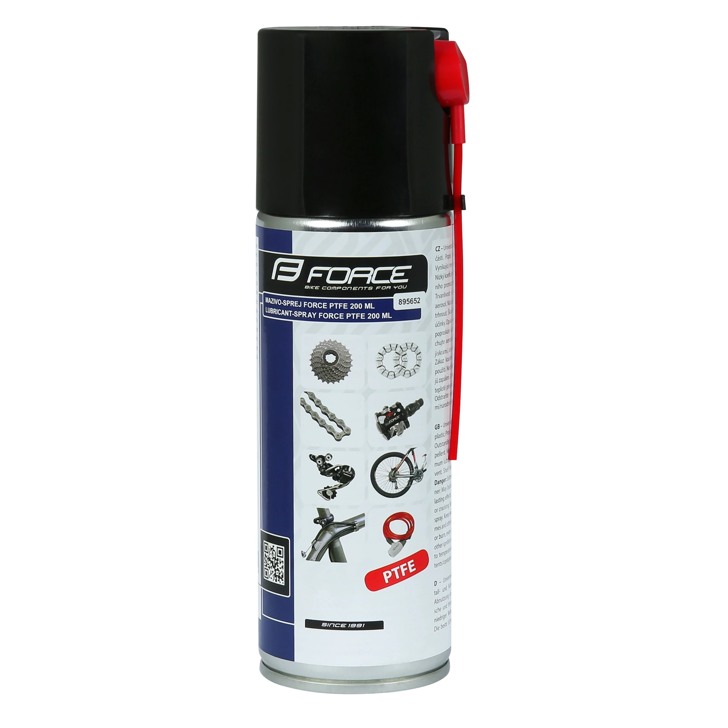 1. Force - Spray lubrifiant PTFE pentru bicicleta, 200 ml