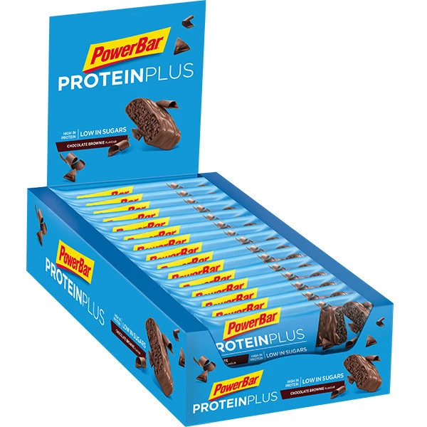 1. Powerbar - ProteinPlus - Chocolate - Brownie - low sugar
