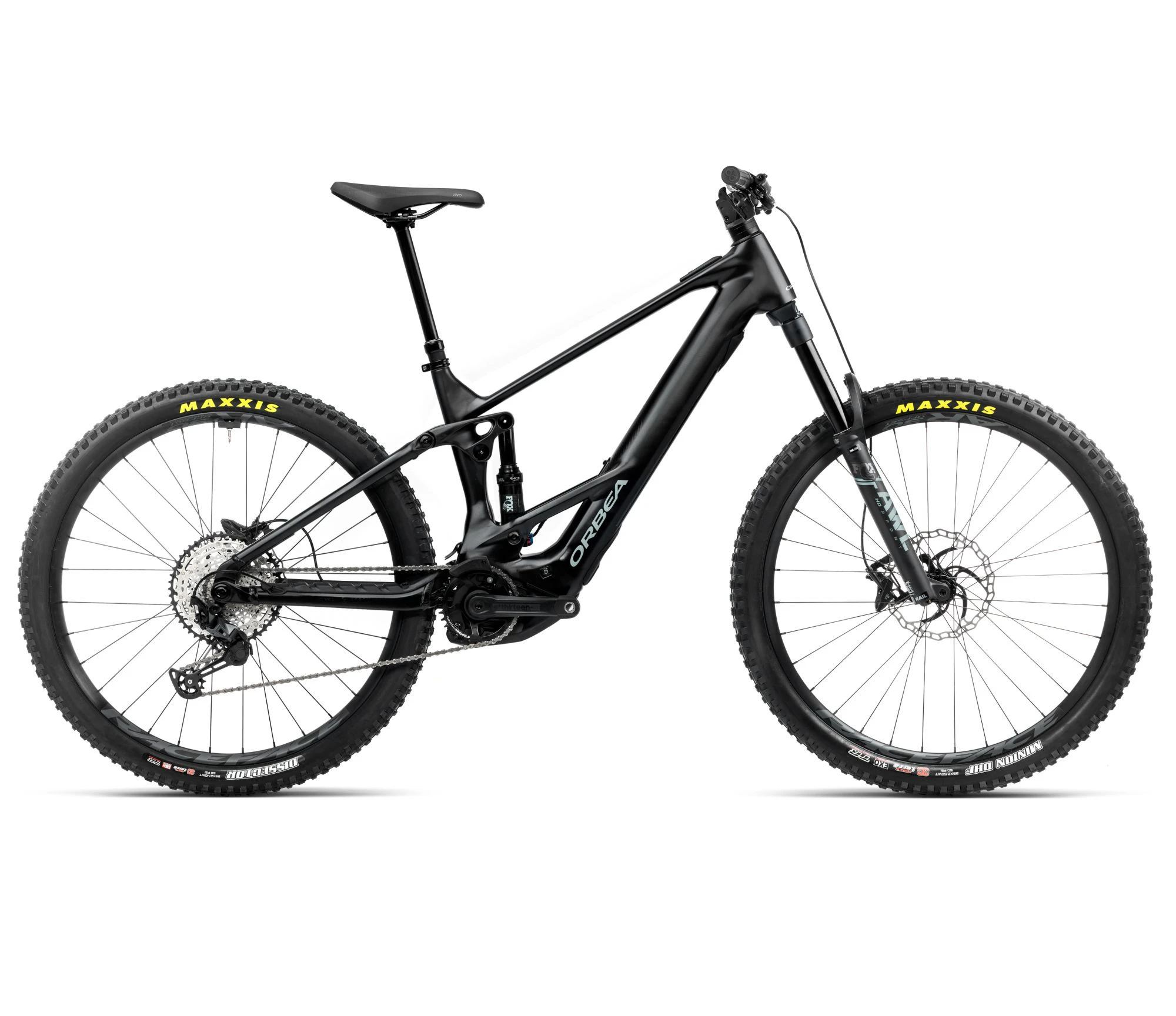 Bicicletă electrică eMTB Enduro Orbea WILD ST H20 - Diamond Black | Blue Stone Matt - 71890