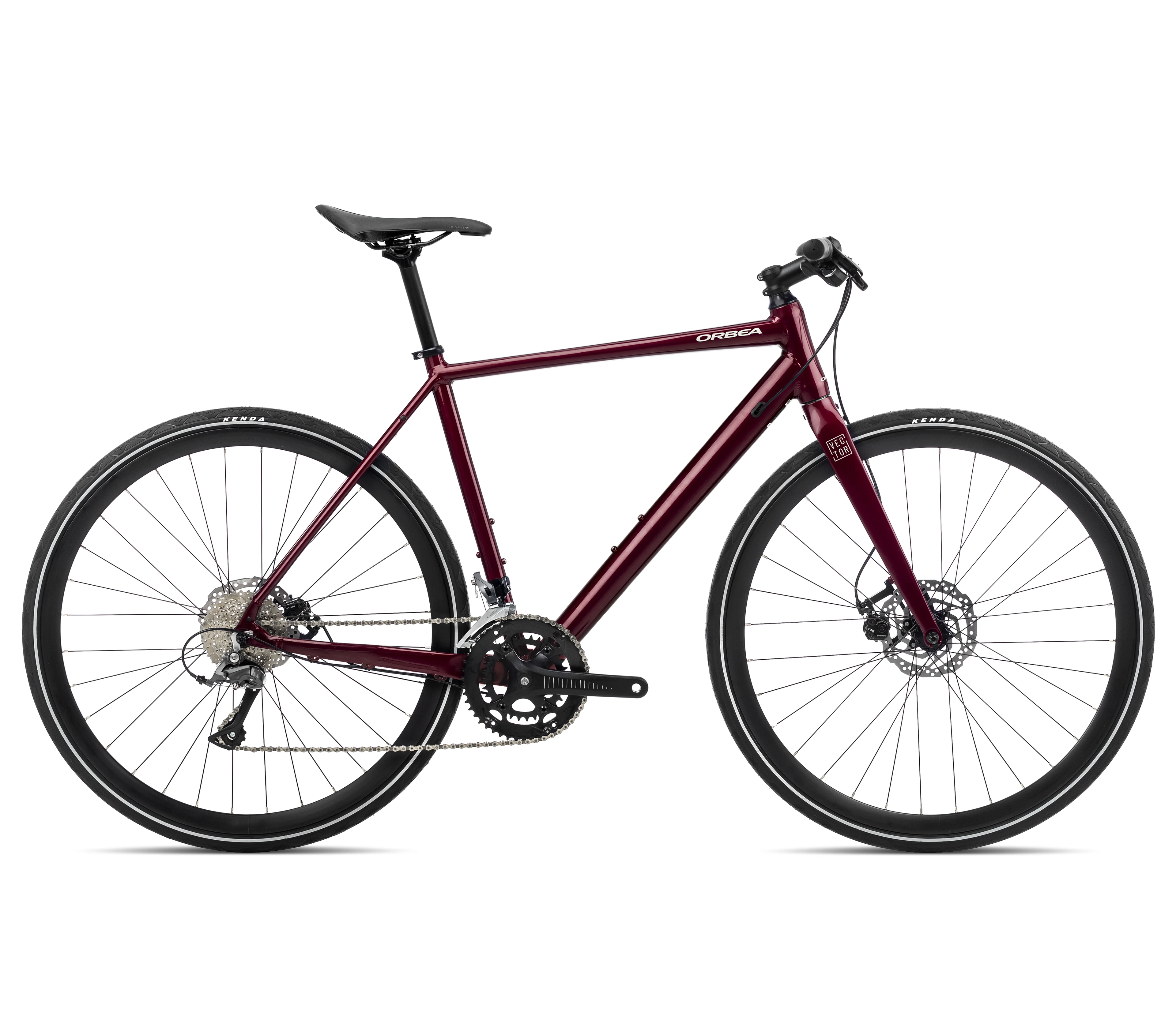 1. Orbea VECTOR 30 Metallic Dark Red - bicicletă urbană