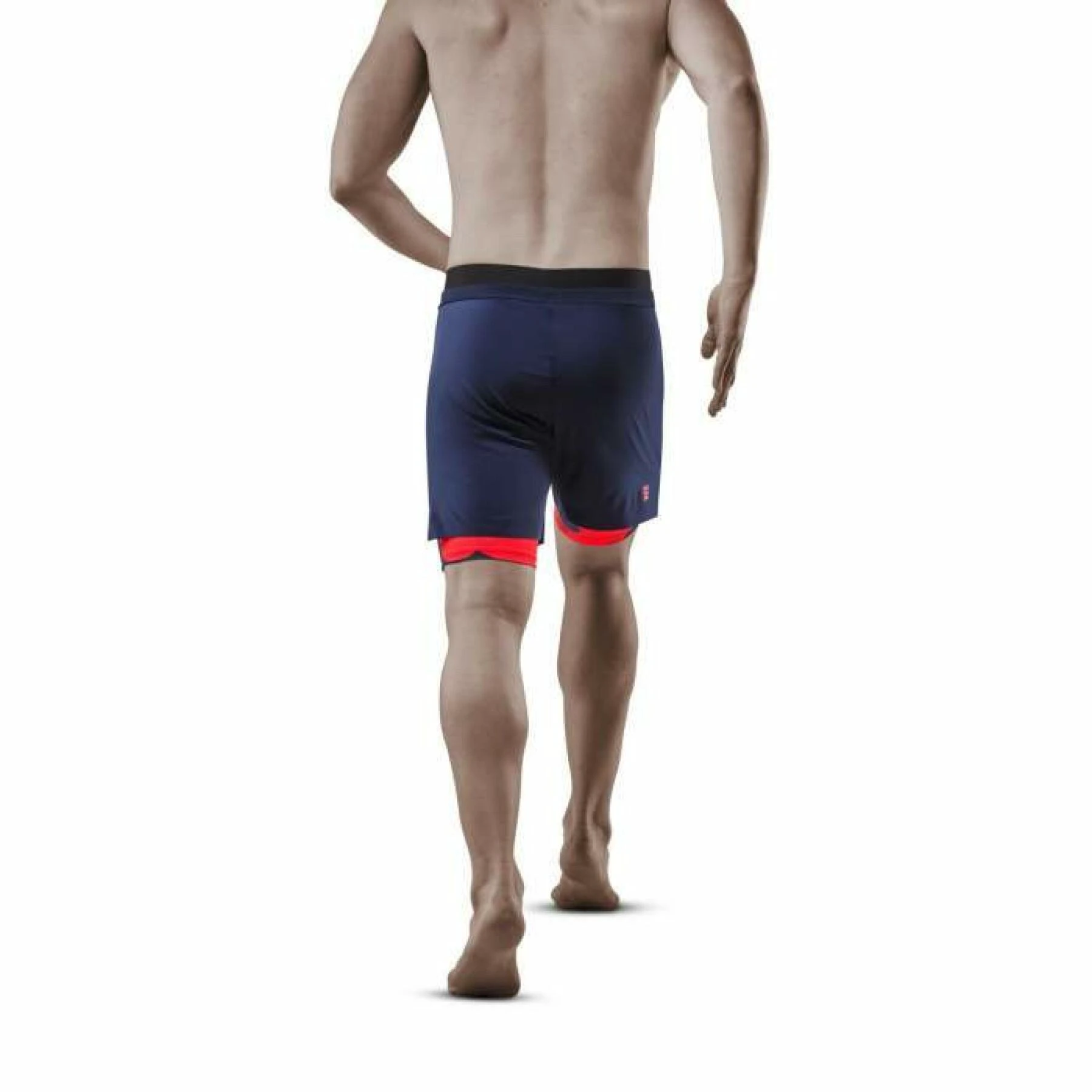 2. CEP - pantaloni scurti 2 in 1 - Camocloud Shorts 2 in 1 - Lava I Peacoat
