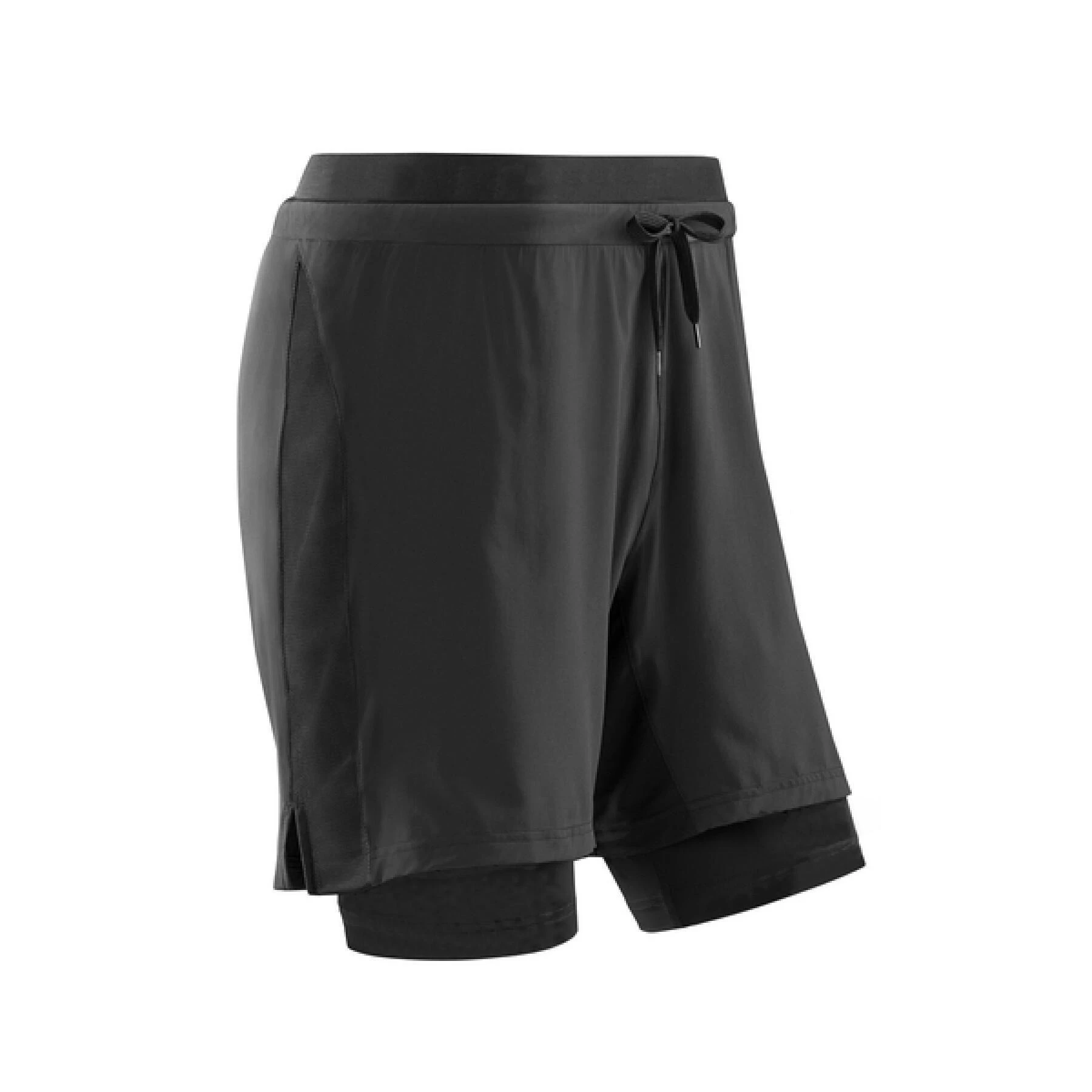 2. CEP - pantaloni scurti 2 in 1 - Training 2in1 Shorts - Negru