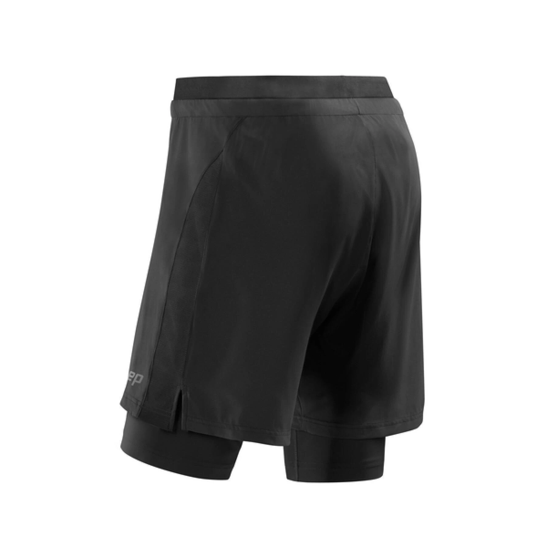 3. CEP - pantaloni scurti 2 in 1 - Training 2in1 Shorts - Negru