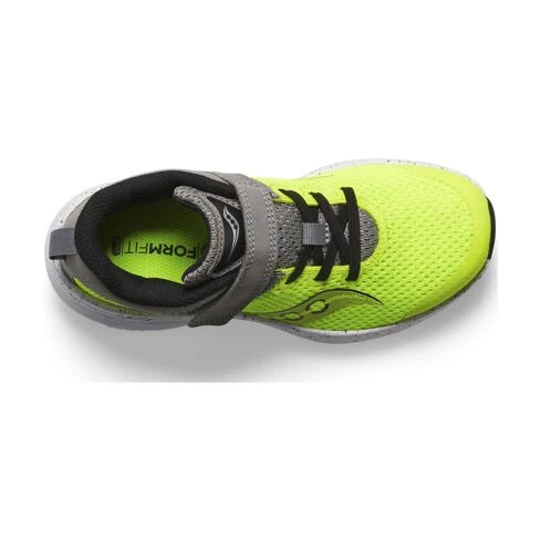 5. Saucony - pantofi alergare pentru copii - Kinvara 14 A/C - citron | grey