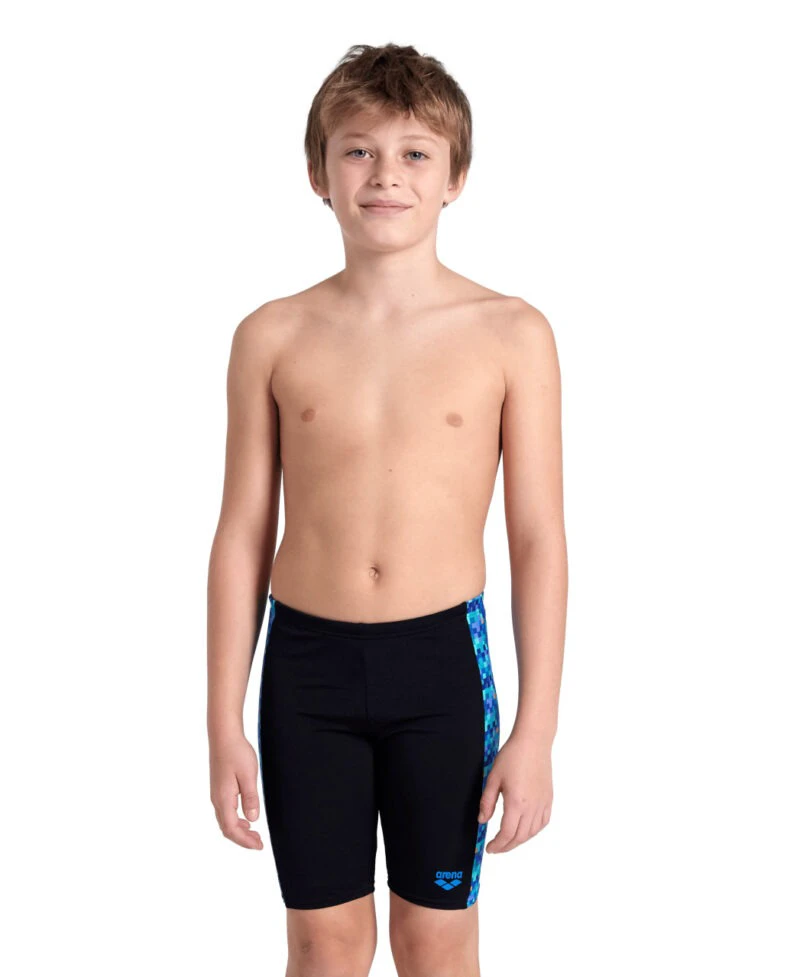1. Arena - jammer baieti- Pooltiles - Black | Blue Multi