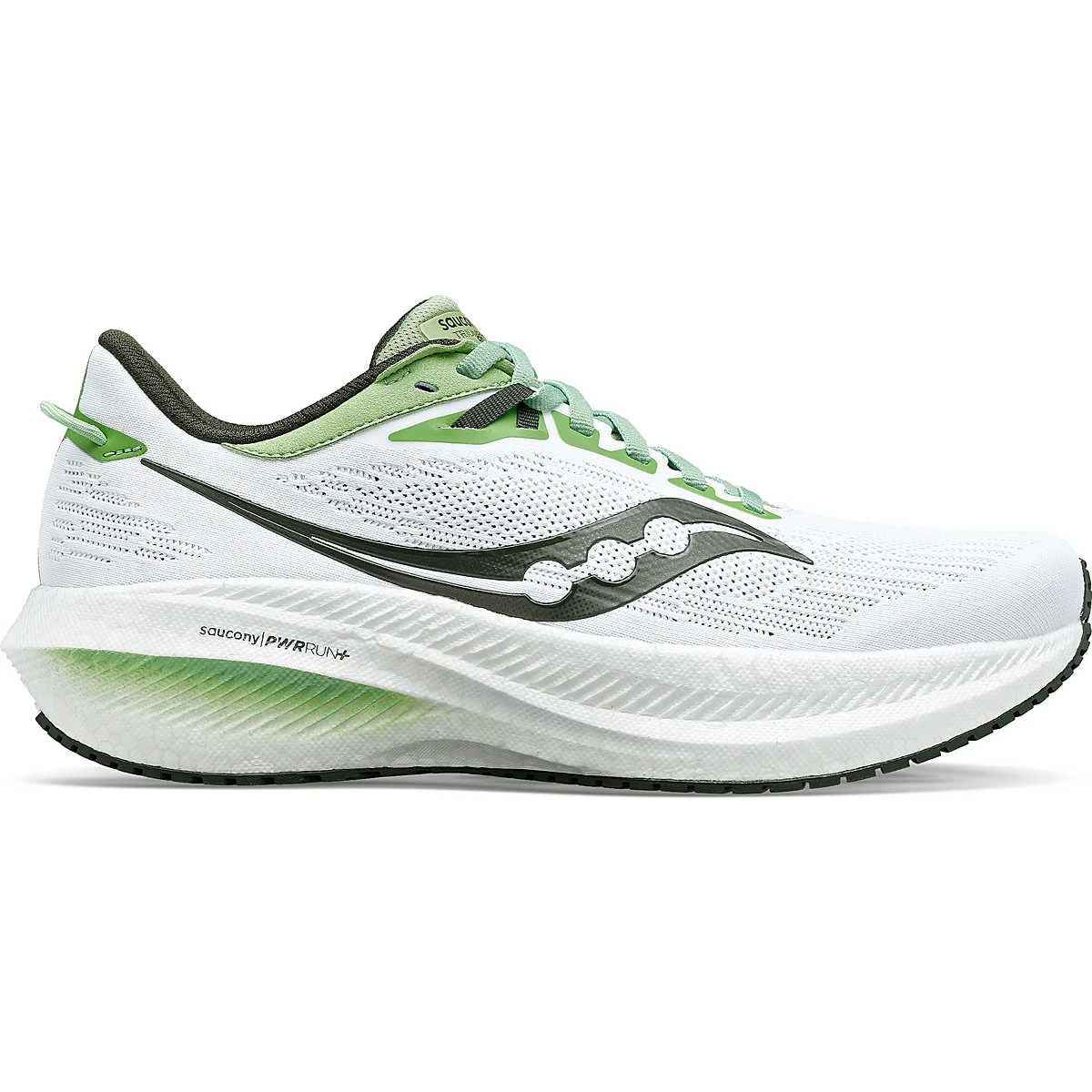 1. Saucony - pantofi alergare pentru barbati - Triumph 21 - white I umbra