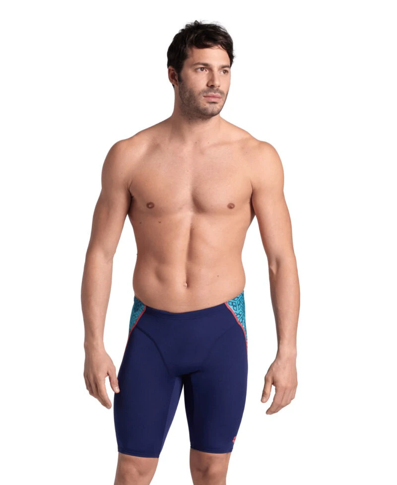1. Arena - jammer - Camo Kikko - Navy | Water Multi