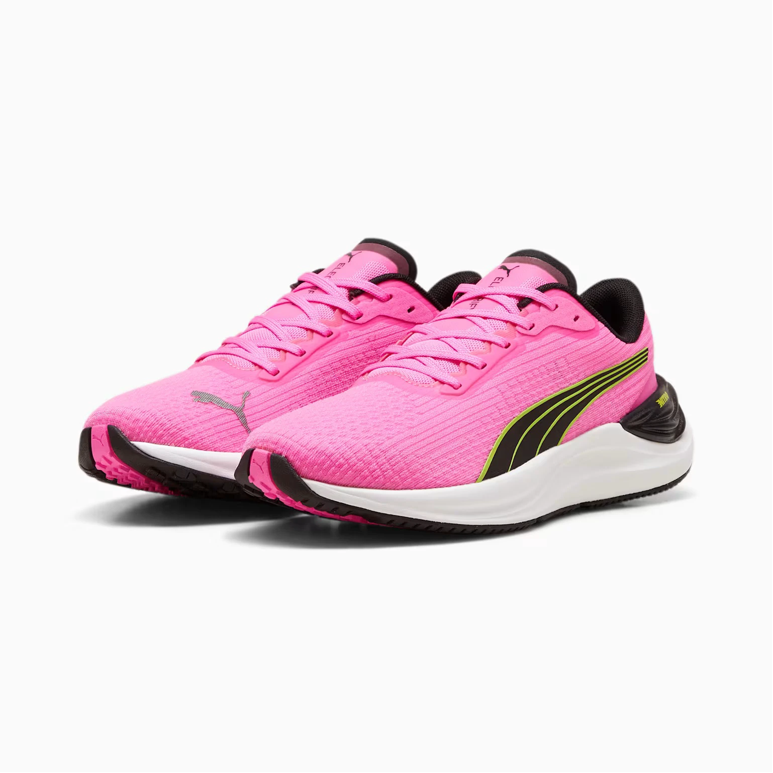6. Puma - pantofi alergare pentru femei Electrify NITRO 3 W shoes - roz intens Poison verde Lime